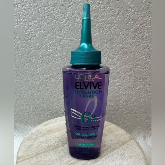 $6 🌙 L'Oreal Elvive Hyaluron Pure Oil‎ Erasing Scalp Serum Full Sz - Picture 1 of 3
